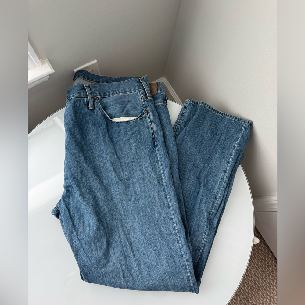 Vintage Polo Ralph Lauren Medium Wash Hamptons Relax Straight Denim Jeans 44Bx34 - Picture 16 of 16